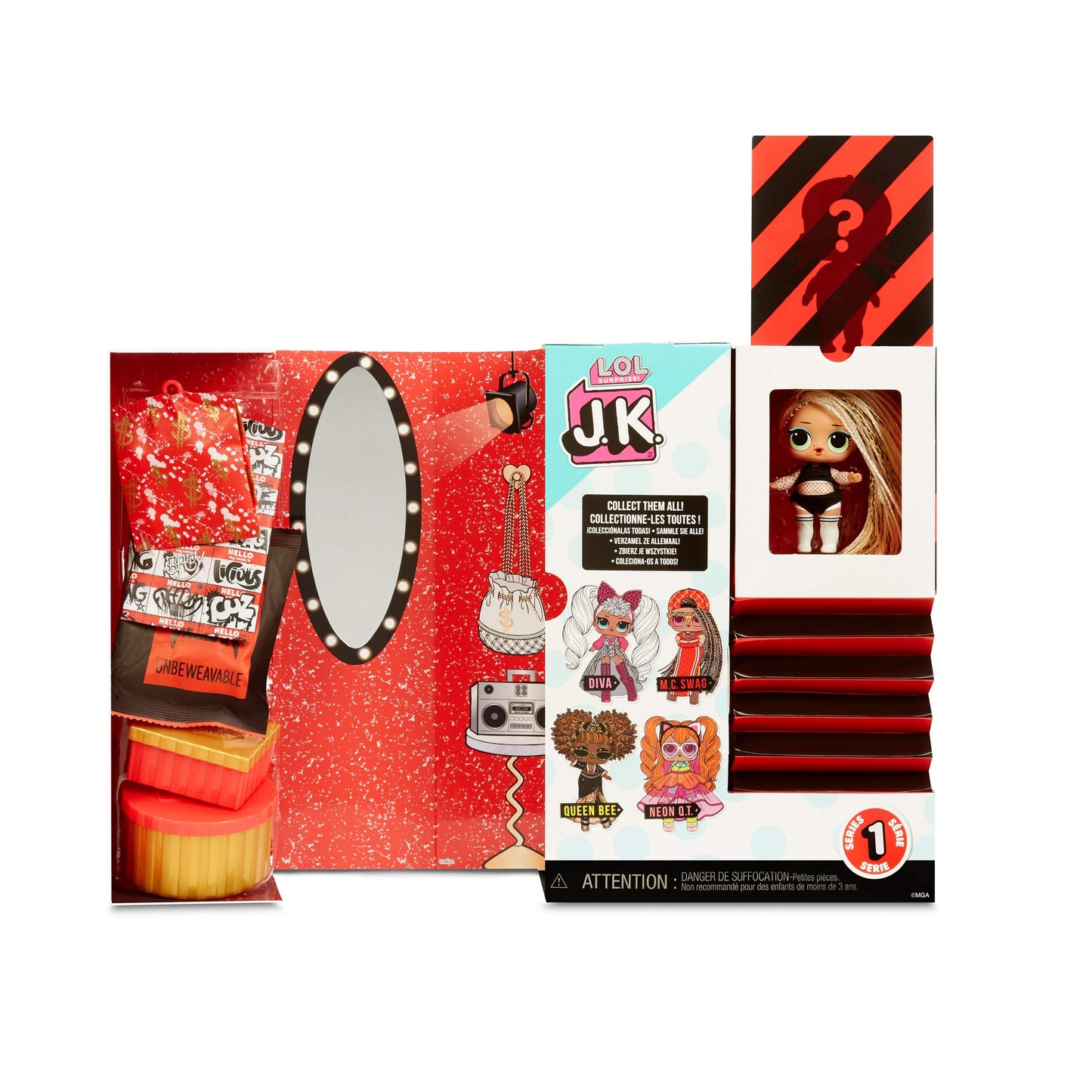 L.O.L. Surprise! JK Mini Fashion Doll MC Swag with 15 Surprises Including Dress Up Doll Outfits limited availability Accessories - Gifts for Girls and Mix Match Toys for Kids 4-15 Years