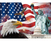 Independence Day Backdrop,7X5Ft 4Th Of July Backdrop American Flag Background Usa Flag Portrait Banner Patriotic Veterans Party Decor Supplies