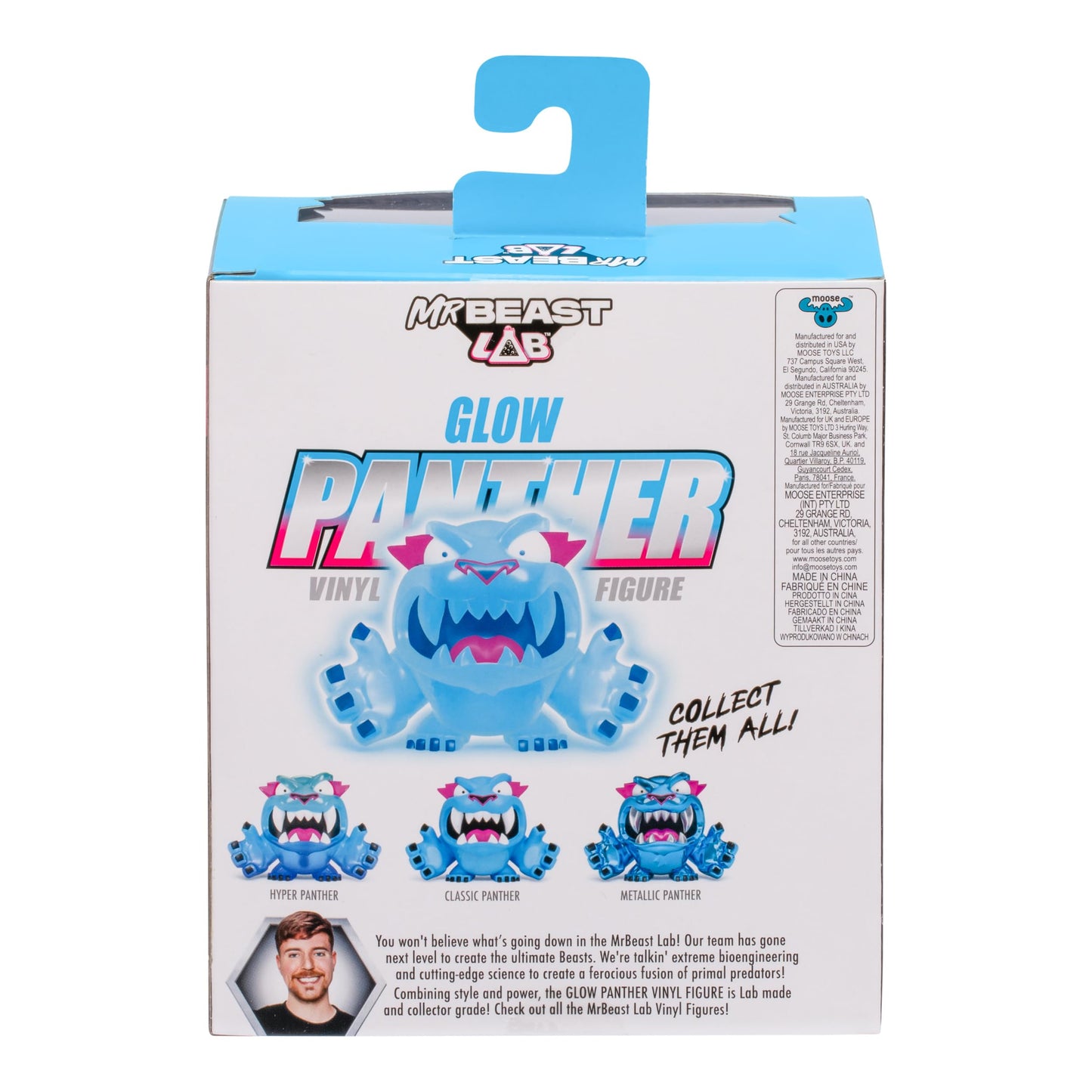 Mrbeast Lab Collectible Vinyl Figures - Glow Panther - 3.5'' Tall, Packaged In A Premium Display Box. 4 To Collect!