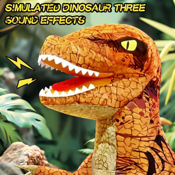 TOPMVP 2.4GHZ Remote Control Inflatable Dinosaur Toy for Kids,Electric Toy Dinosaur with Sound & 360Rotation,Rechargeable Walkin