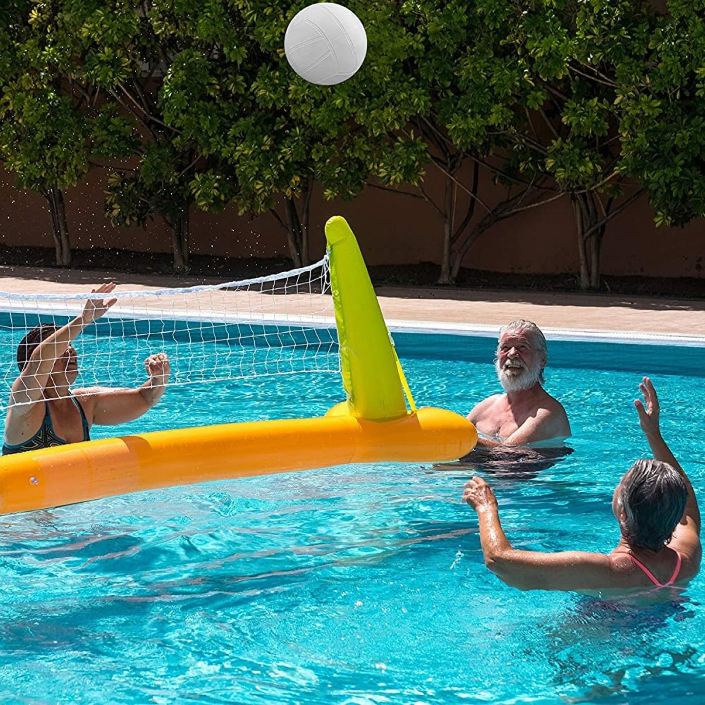 Botabee Water Volleyball - 8.4" Classic White PVC Ball for Dunnrite, Intex, Swimways Sets