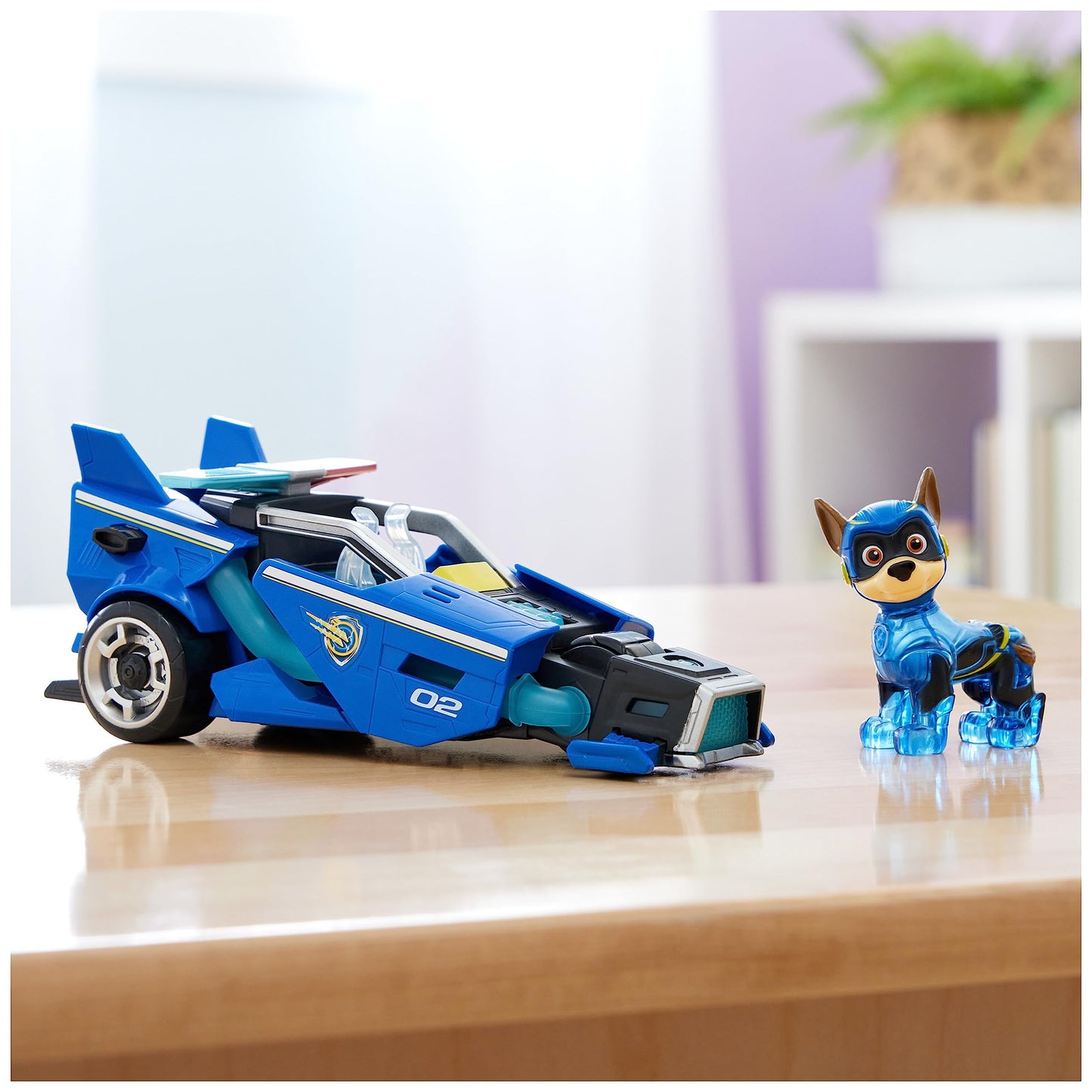 Paw Patrol - The Superfilm - Action Figures And Cars Toys Paw Patrol - Figure Chase Paw Patrol And Toy Car With Lights And Sound
