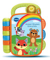 VTech Baby Animal Rhymes Storytime, Interactive Baby Book with 6 Wipe Clean Pages, Light-up Button, Songs & Melodies, Gift for B