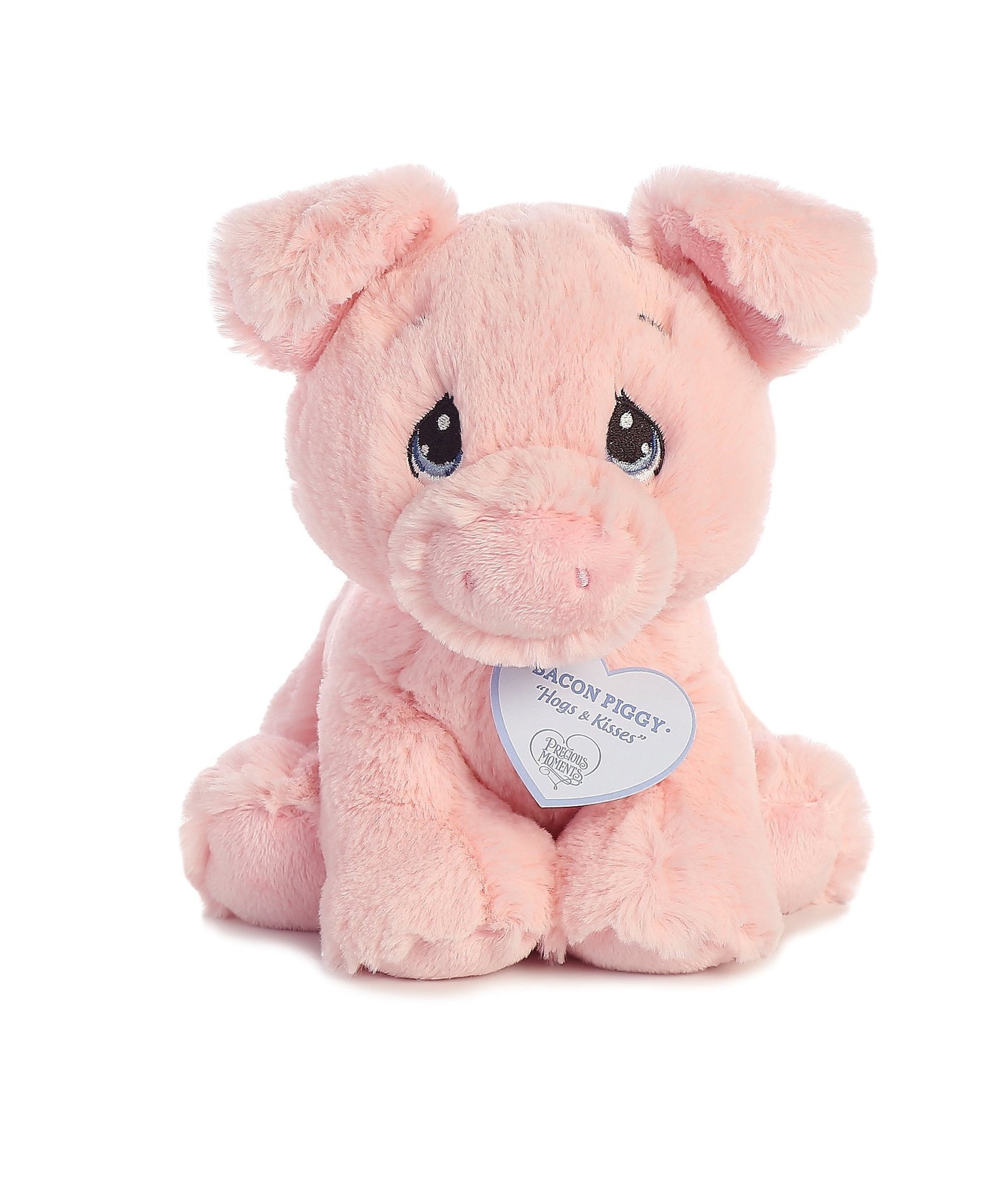 Aurora® Inspirational Precious Moments™ Bacon Piggy Stuffed Animal - Cherished Memories - Enduring Comfort - Pink 8.5 Inches