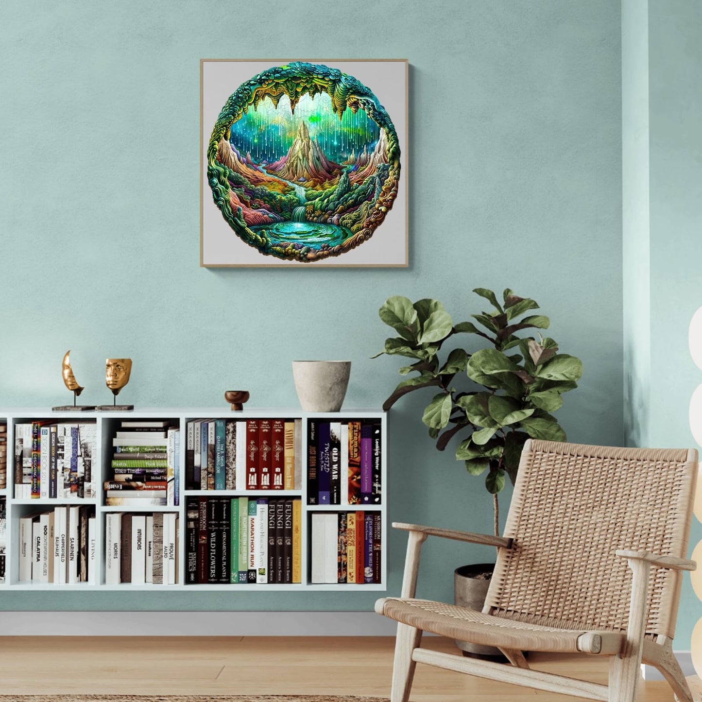 Valentines Day Gifts-Wooden Puzzles For Adults, Wooden Jigsaw Puzzles For Adults, 3D Aurora-1 Unique Shaped Wood Puzzles Adult,