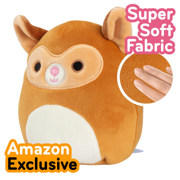 Squishmallows Original 5-Inch Zaine The Lemur - Official Jazwares Easter Plush - Collectible Soft & Squishy Mini Basket Stuffer Stuffed Animal Toy - Gift For Kids, Girls & Boys