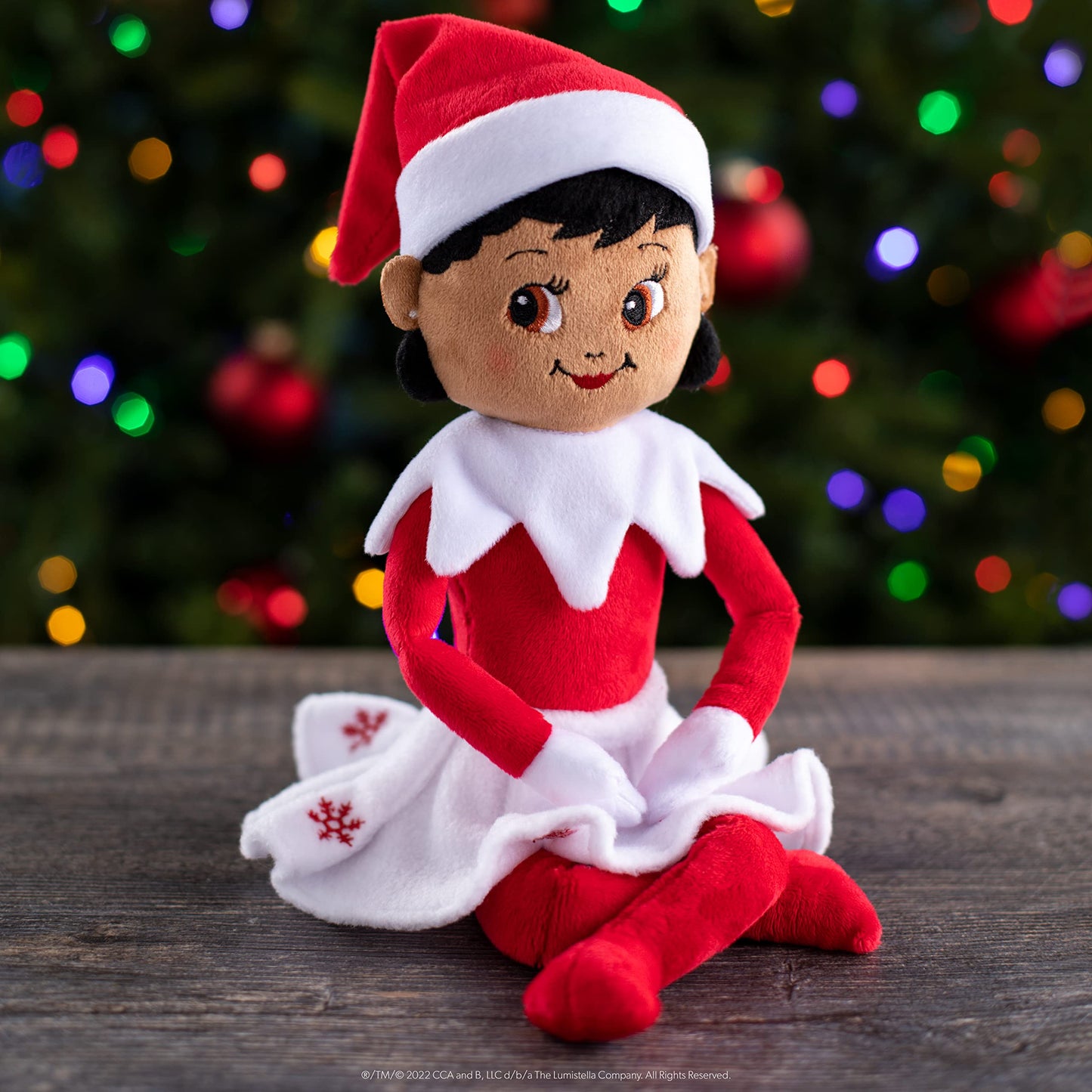 The Elf On The Shelf Plushee Pals - 17-Inch Scout Elf Plush Toys - Huggable And Lovable Brown Eyed Girl Stuffed Elf Plush