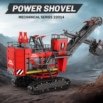 Reobrix RC Excavator Building Blocks Set 22014, 2688PCS Construction Toy Kit, 19.6" x 11" x 7.1", APP & Remote Control for