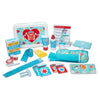 Melissa & Doug Get Well First Aid Kit Play Set - 25 Toy Pieces - Pretend Play Reusable Bandages