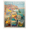 MyPuzzle.com 100 Piece Jigsaw Puzzle - Vintage Italy Collage, Colorful Cardboard, Model 64184ba988c9e96eb2c24e65