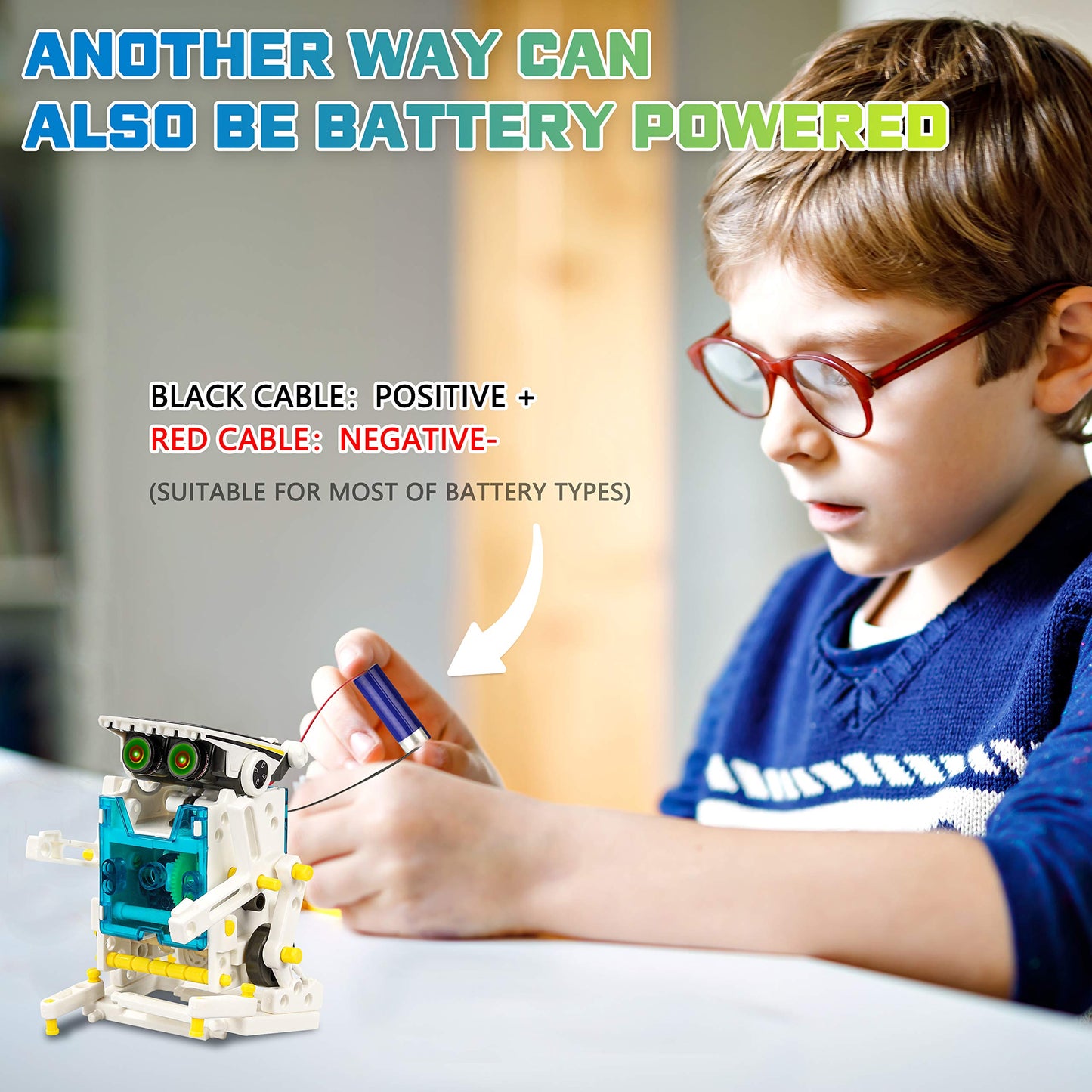 Stem 13-In-1 Solar Power Robots Creation Toy, Educational Experiment Diy Robotics Kit, Science Toy Solar Powered Building Robotics Set Age 8-12 For Boys Girls Kids Teens To Build