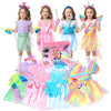 Limiroler Princess Dress Up Clothes For Little Girls Princess Role Play Costume Gift Set 25 Pcs Pretend Toys Kit For Toddlers Girls Aged 3-6 Years Old