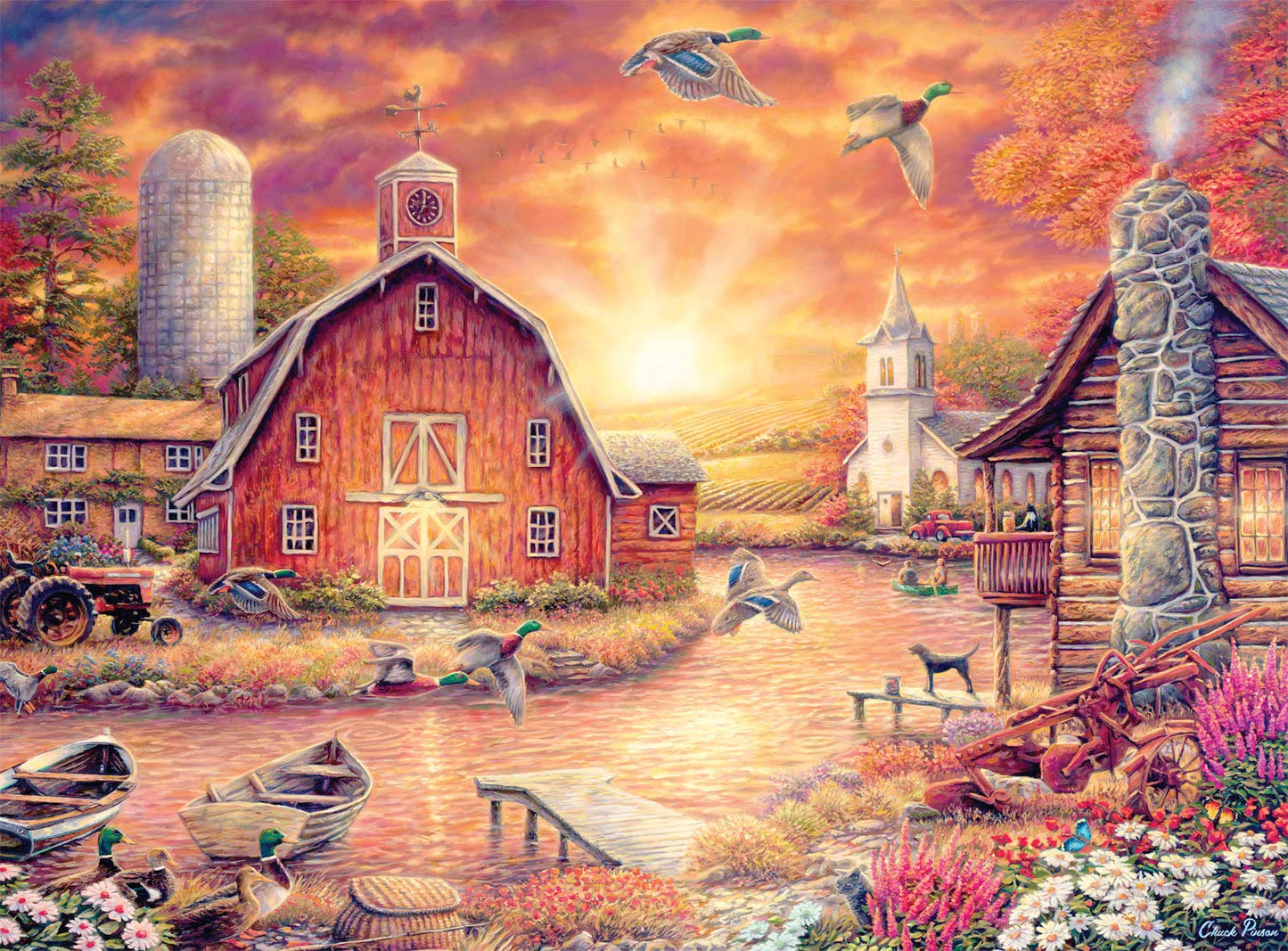 Buffalo Games - Honey Drip Farms - 1000 Piece Jigsaw Puzzle-New