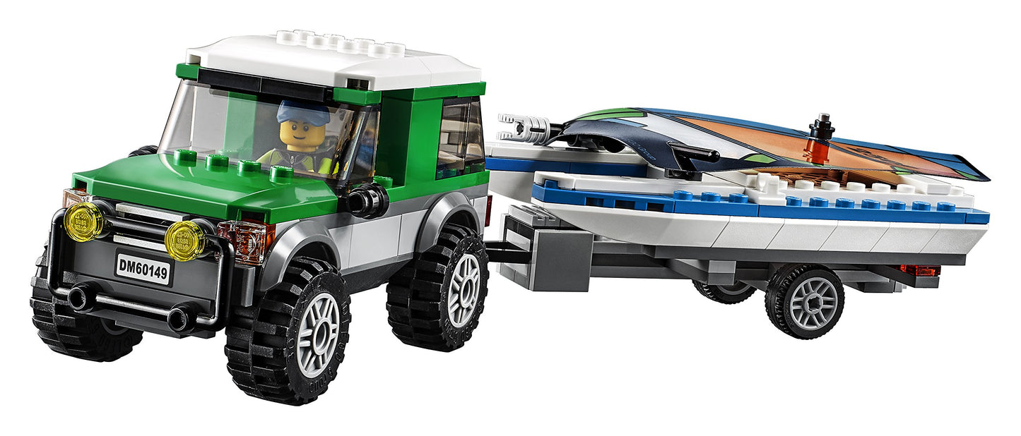 Lego City Great Vehicles 4X4 With Catamaran 60149 Building Kit