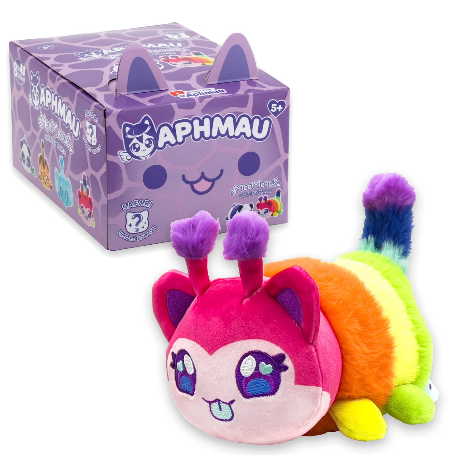 Aphmau 6 Meemeow Mystery Plush - Series 1 Safari; Youtube Gaming Channel, Blind Box, 1 Of 8 Possible Safari Meemeows, Officia