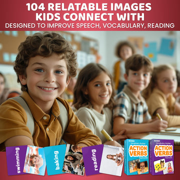 Quokka 104 Action Verbs Flash Cards For Speech Therapy Materials Esl Teaching – Educational Vocabulary Builder With Realistic Images For Kids Adults – Picture Cards For Speech And Cognitive Learning