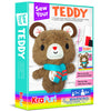 Krafun Teddy Bear Animal Sewing Kit For Kids Beginner My First Art & Craft, Includes Teddy Doll Stuffed Doll, Instructions & Plush Felt Materials For Learn To Sew, Embroidery, Age 7 8 9 10 11 12