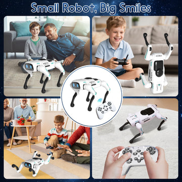 VBNCITY Smart Robot Dog Toy Perro Robot Toys for Kids RC Robo Dog Pet with STEM Robotic Dog Pal for Kids and mature-themeds Electronic Remote Control Robots for Birthday for Boy and Girl