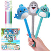 Mytium Fun Pens for Kids - 3PCS Gel Pens for Kids Girls Boys Novelty Fun Pens with 6 Refills Cool Pen for Kids Cute Pen for Scho