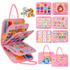 Aixmeet Toddler Montessori Toys, Sensory Busy Book, Busy Board For Toddlers 1234 Years Old, Preschool Learning Activities With L