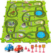 Temi 48 Pieces Puzzle Race Tracks Car Set Toys For Kids Ages 3-5 - Toddler Toys Gifts For 3 4 5 Year Old Boys, Puzzle Tracks Car Toys For Boys Ages 3-5 4-6, 3 4 5 6 Year Old Boys Birthday Gifts