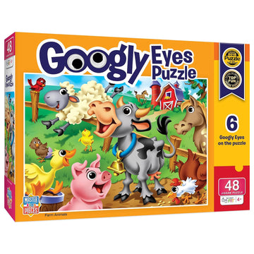 MasterPieces 48 Piece Jigsaw Puzzle for Kids, Farm Animals, 14"x19", Educational Fun Game, Model 11712