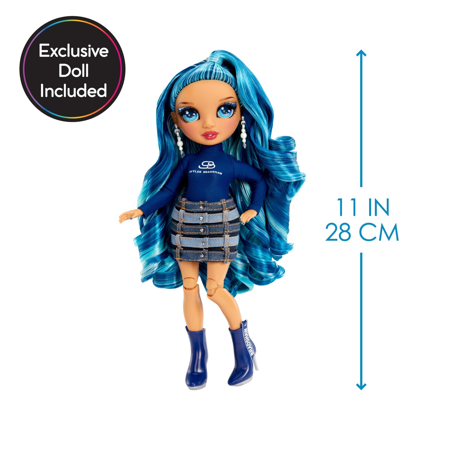 Rainbow High Dream & Design Fashion Studio Playset with Exclusive Blue Skyler Doll, Blue, No Sew Fashion Kit, Model 587514C3