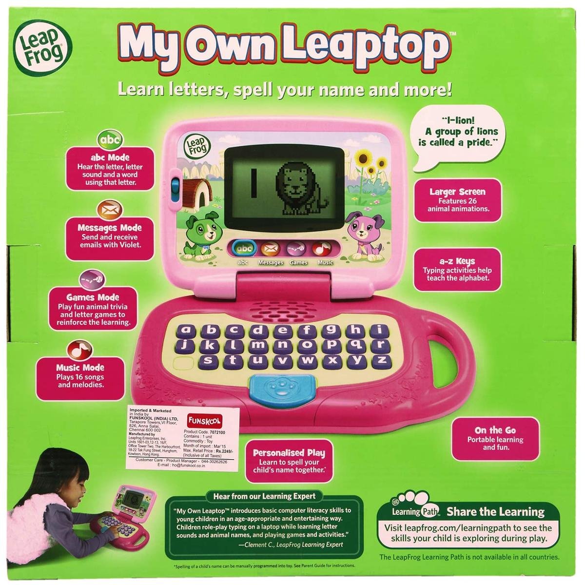 Leapfrog My Own Leaptop, Pink