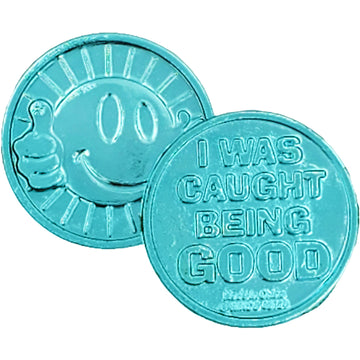 The Dreidel Company Plastic Coins, I was Caught Being Good, Educational & Classroom Learning Activities Party Favor (100-Pack)