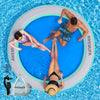 Awemufa 8Ft Floating Ring Lake Raft For Adults 8 Inch Thickness Inflatable Water Hammock Multi-Person Party Water Toys Round Min