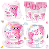 120Pcs Tornado Plates Napkins Two Nado Party Supplies Girls 2nd Birthday Tableware Set Two Years Olds Disposable Paper Dinnerwar