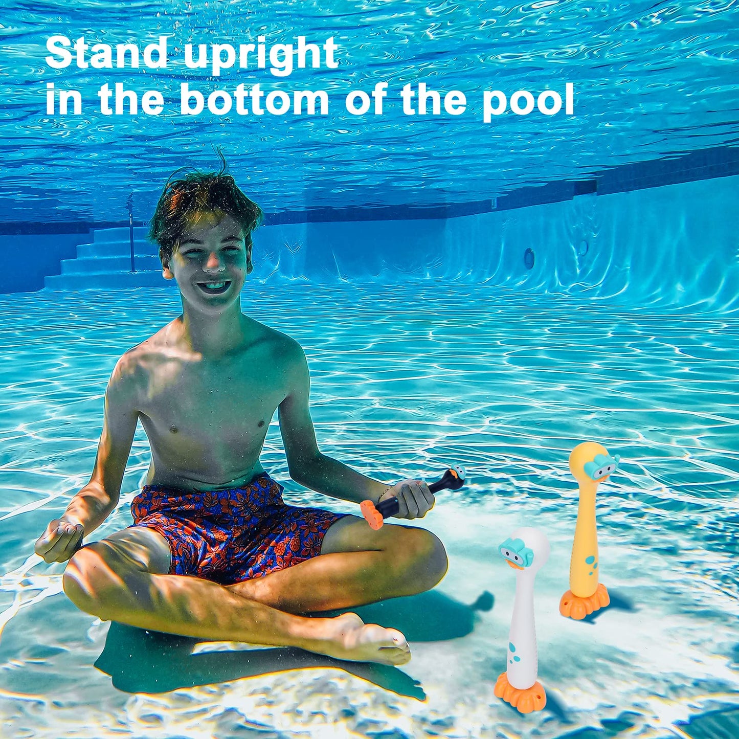 Doadw Summer Toys Underwater Pool Games Dive Sticks Duck 3-Pack