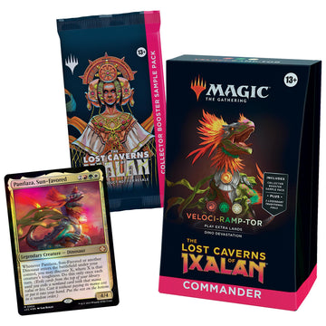 Magic: The Gathering The Lost Caverns Of Ixalan Commander Deck - Veloci-Ramp-Tor (100-Card Deck, 2-Card Collector Booster Sample