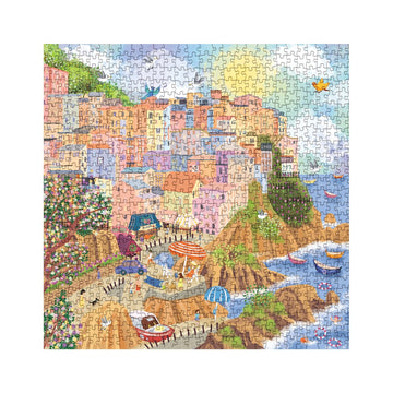 Cinque Terre Italian Puzzles For Adults, Park City Jigsaw Puzzles 1000 Pieces, Florence Italy Puzzle For Wall Art