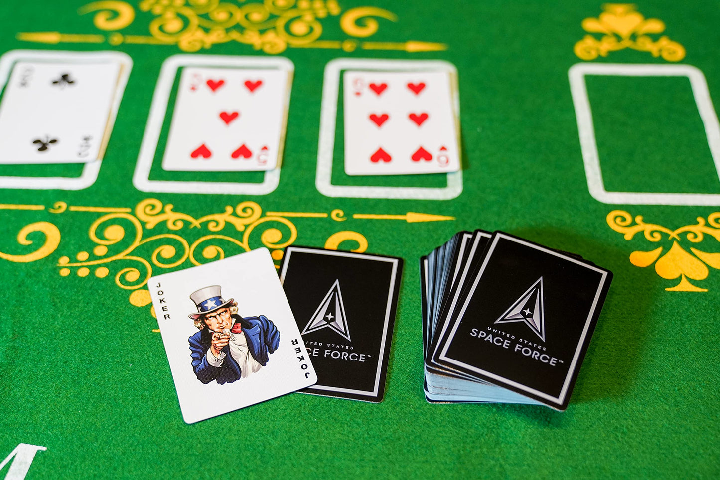 Military Gift Shop Premium United States Space Force Playing Cards - Stellar Quality Ussf Deck Of Cards - Space Force Gifts | Disabled Usmc Vet Owned Small Business