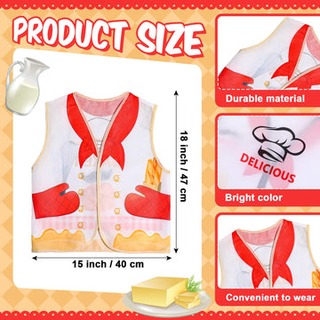 Panitay 12 Pcs Kids Community Helper Dress Up Vest, Boy & Girl Career Cosplay Party Costume For Toddlers Occupation Role Play(Ch