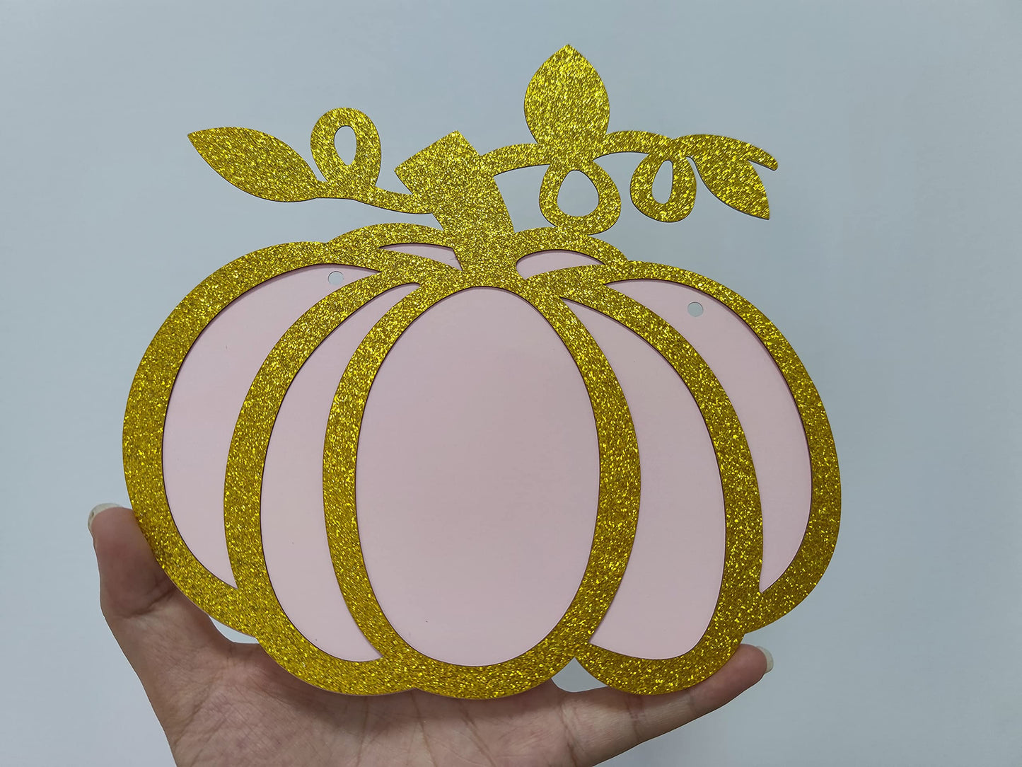 Gold Glitter A Little Pumpkin Is On The Way Banner- Pumpkin Baby Shower Party Decorations,Girl Fall Baby Shower Gender Reveal Birthday Party Decoration Supplies,Fall Pumpkin Mantel Home Decor