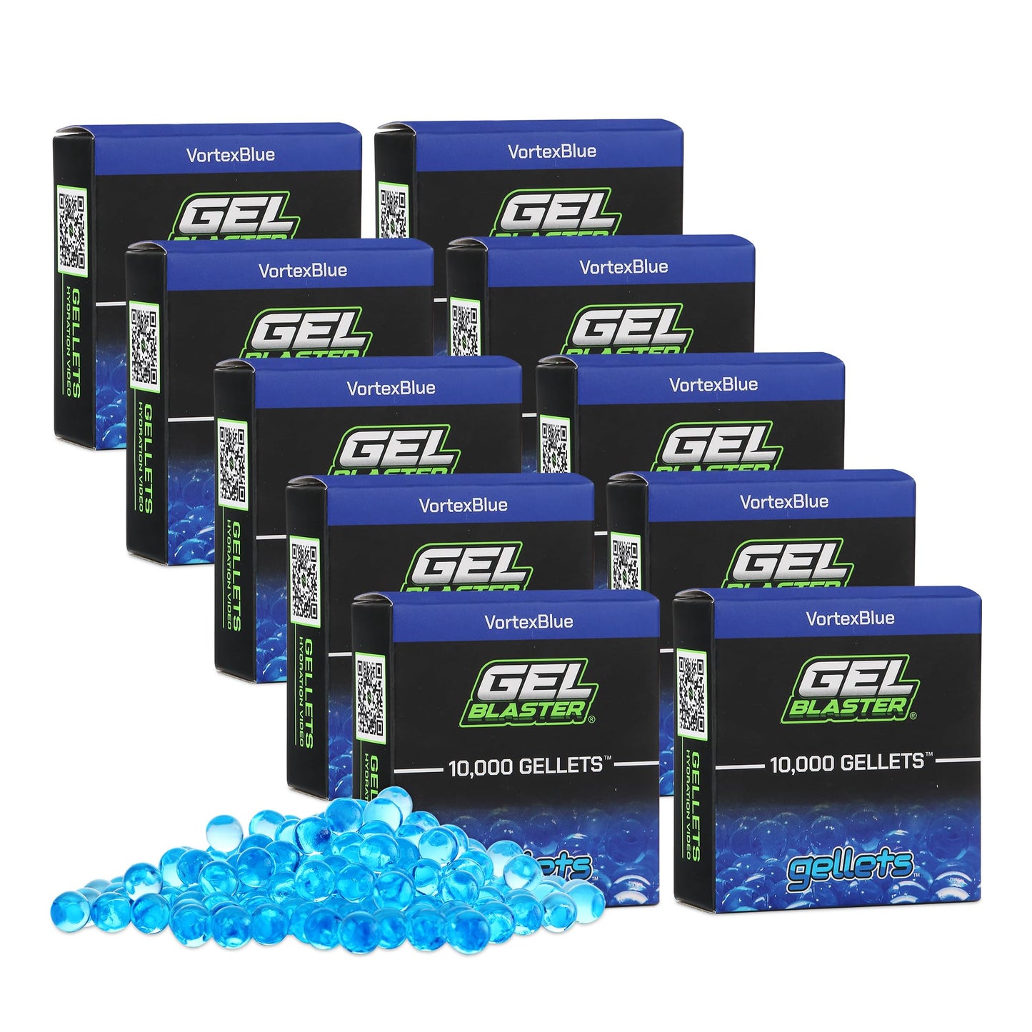 Gel Blaster Gellets Refill Ammo, 100,000 Orange Gellets - All-Natural Eco Friendly, Non-Toxic, Non-Staining & Non-Irritating Wat