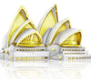 Piececool 3D Metal Models Building Kits,Sydney Opera House Architecture 3D Puzzles Diy Crafts Kit Brain Teaser Puzzles For Family Time, Best Birthday Gift