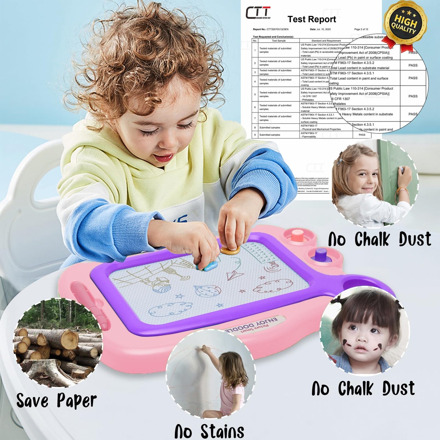 Aliskagze Toddler Toys Age 1-2,Erasable Toys For 1 2 Year Old Girl Magnetic Drawing Board For Kids, A Etch Easter Gift For 2 3 Y