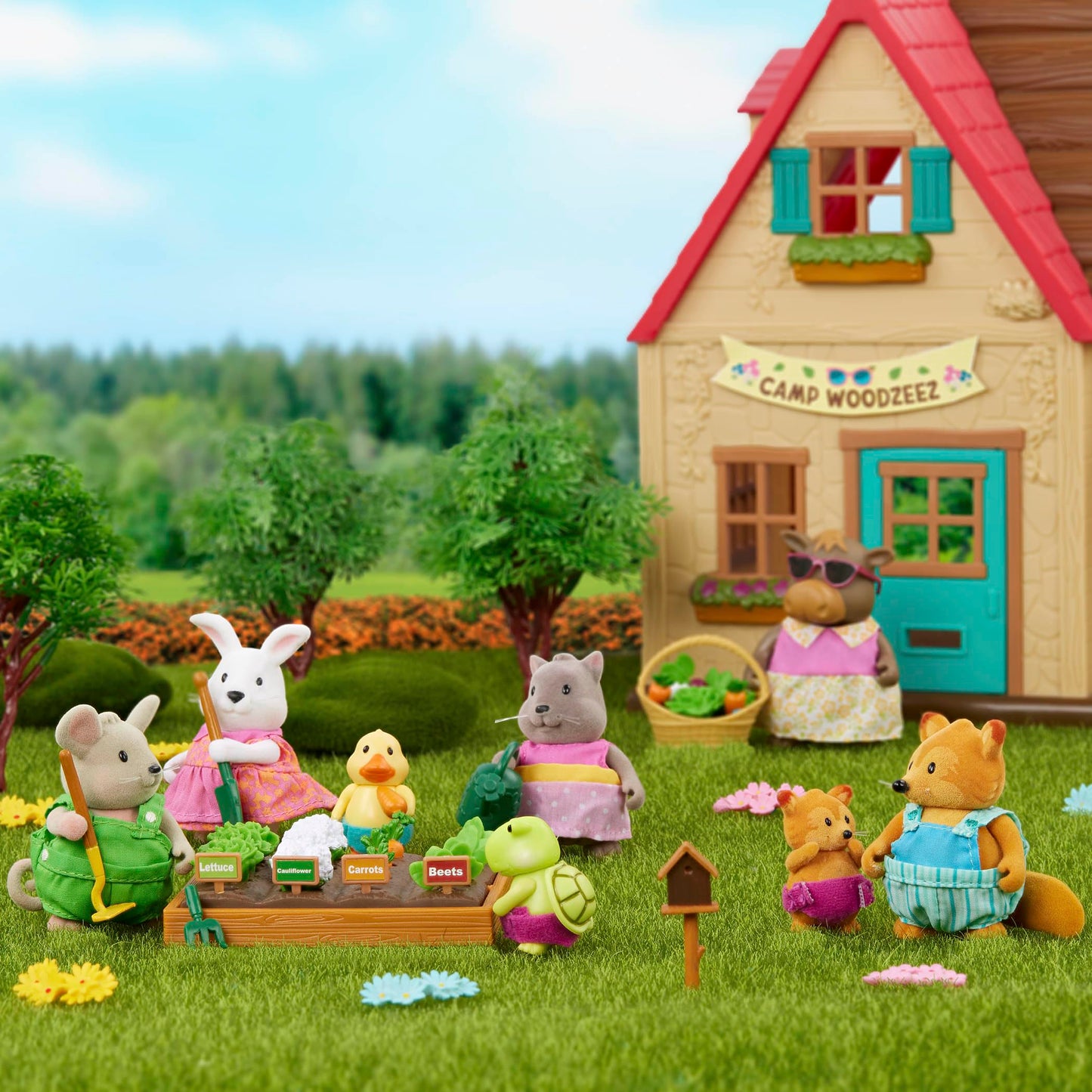 Li'l Woodzeez Garden Playset - 31 Pcs Pretend Play Gardening Tools & Accessories for Kids - Multicolor - Model 6166Z
