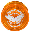 Duncan Toys Butterfly Yo-Yo, Beginner Yo-Yo With String, Steel Axle And Plastic Body, Orange