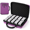 Wevbsiy 1200-2200 Card Game Case - Purple EVA Storage for Cards Against Humanity, Pokemon, Sports & Baseball Cards