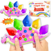 2Pc Pink Dinosaur Color Sorting Sensory Toys, Montessori Toys For Toddler Girl Fine Motor Skill Game Learning Activities Quiet C