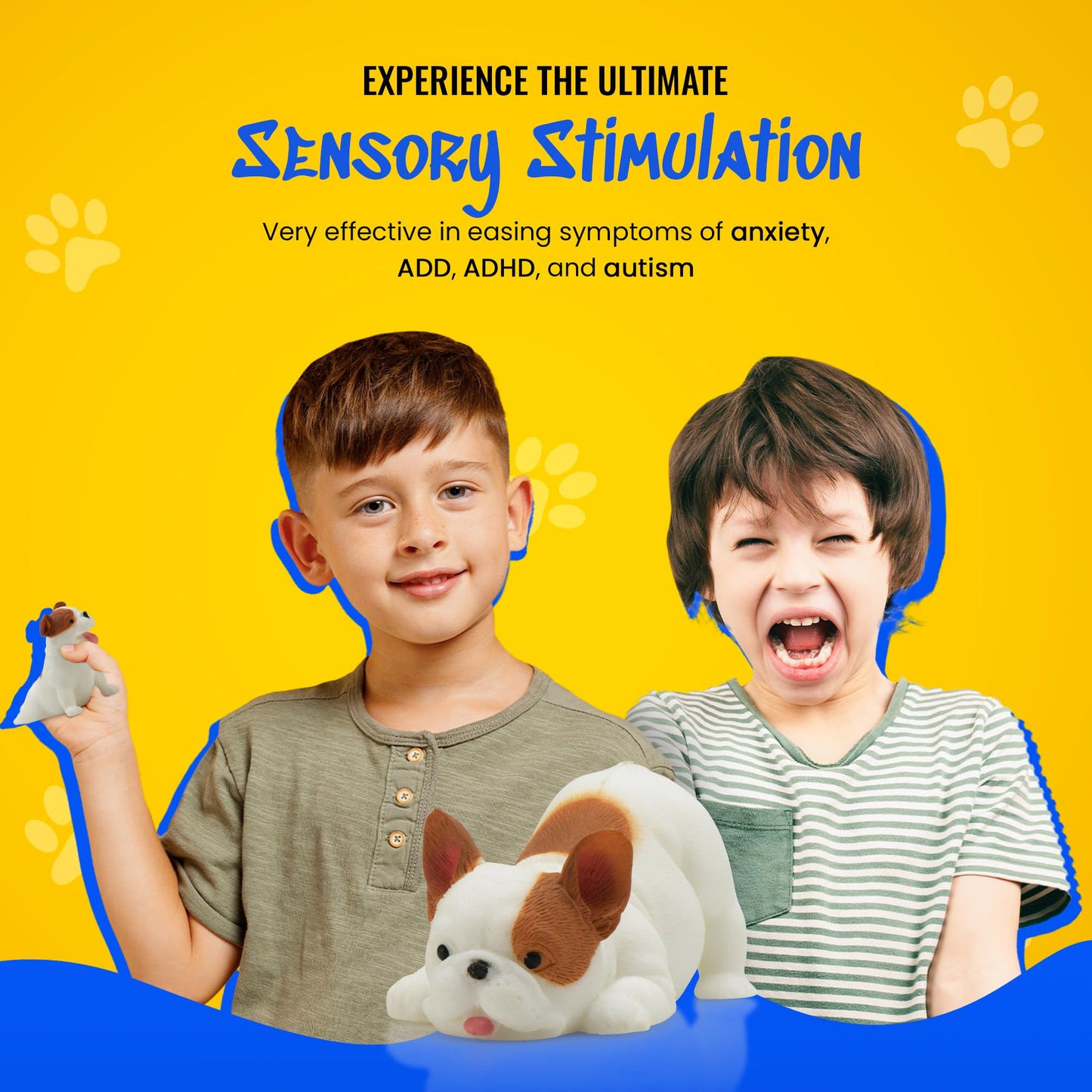 Dog Squishy Toys For Kids Set Of 6 - Small Squishies For Kids, Cute Fidget Toys Stress Balls For Adults, Gifts For Dog Lovers, S