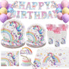 Lopeastar Unicorn Birthday Decorations Balloons Plates Set, Decoracion De Cumpleaos Para Nia Pastel Rainbow Balloons Birthday Ba
