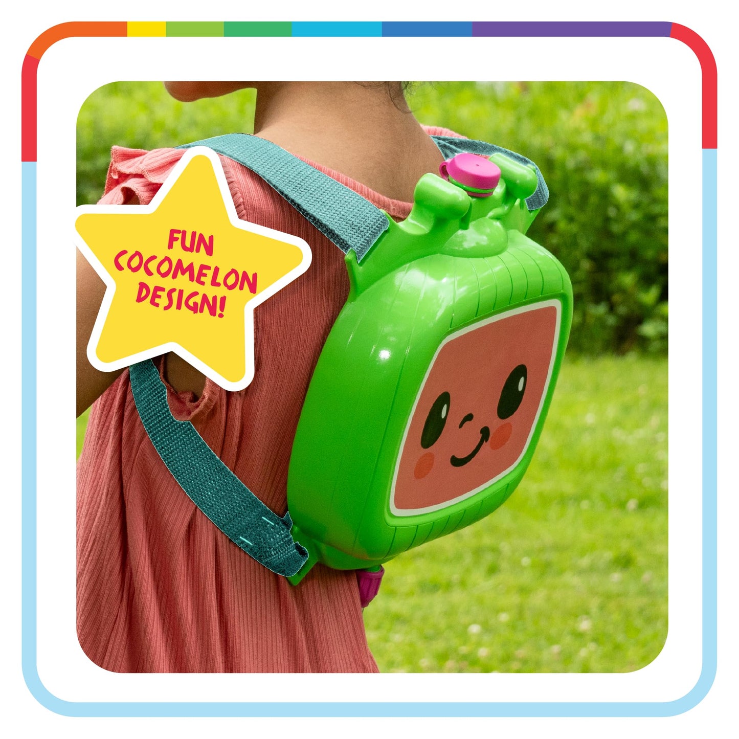Cocomelon Water Backpack Water Toy, Outdoor Water Blaster For Kids