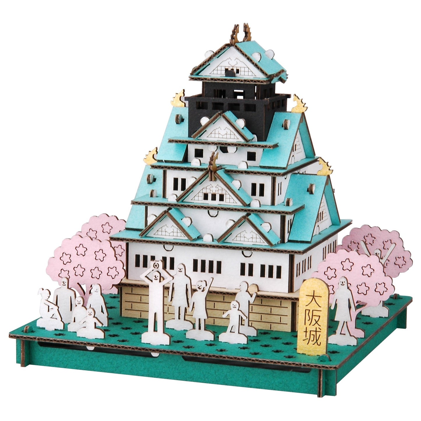 hacomo Japanese Castle oosaka Castle Cardboard Craft