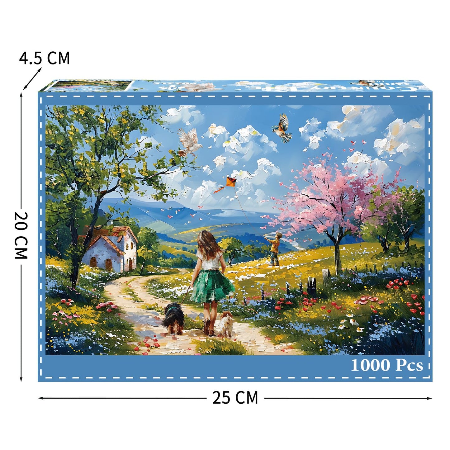Tangcomplete - Country Life Puzzles For Adults 1000 Pieces, Jigsaw Puzzles For Adults 1000 Piece, Challenging Game Toys, Impossi