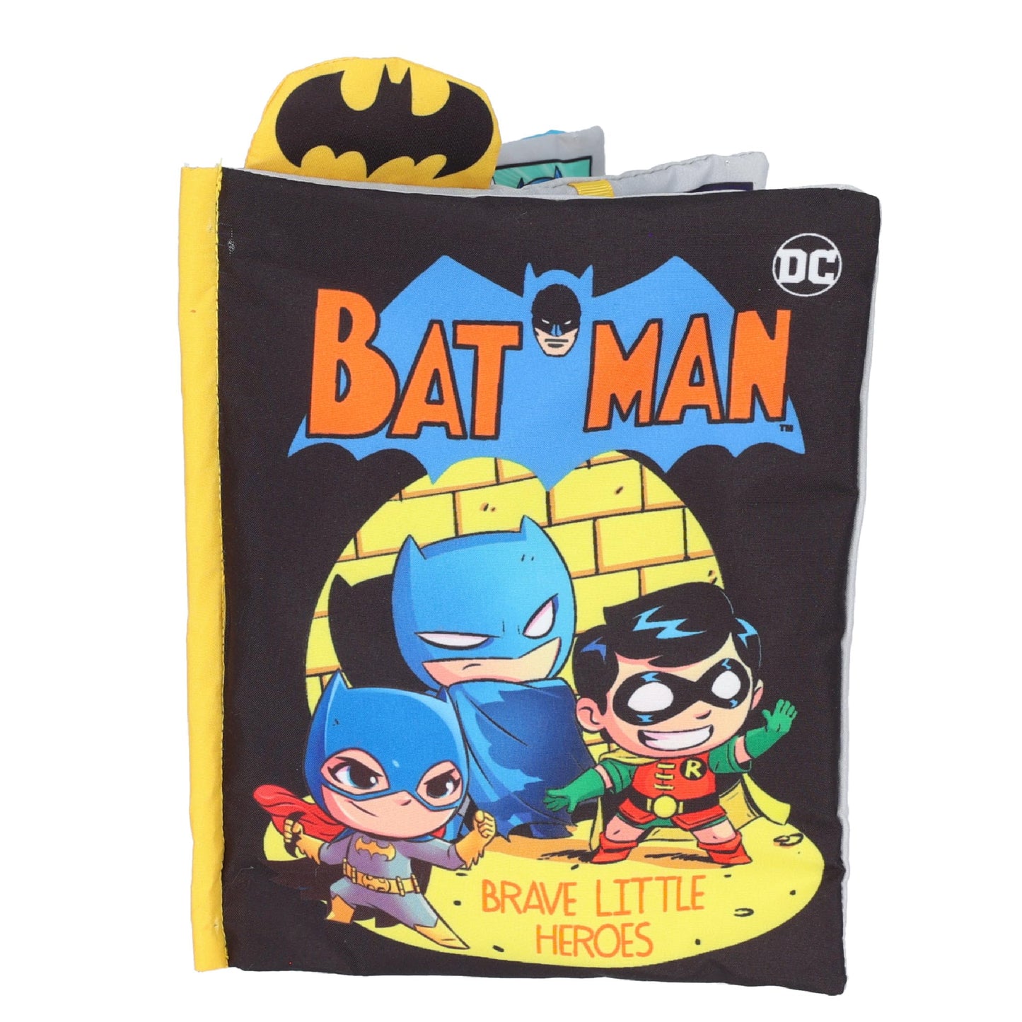 My First Comic Soft Book - Kids Preferred Dc Comics The Batman Brave Little Heros Baby Crinkle Soft Sensory Book With Soft Fabric For Babies, 6.25X9 Inch